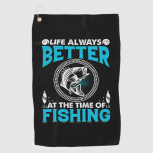 Angler-Thema Golfhandtuch