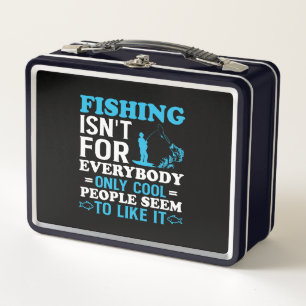 Angler-Thema Metall Brotdose