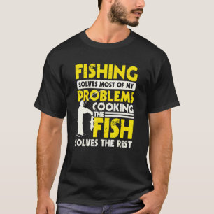 Angler Und Koch Zauber Design Fisch Kochen T-Shirt
