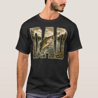 Angler-Vater Bass-Angler Outdoor T-Shirt