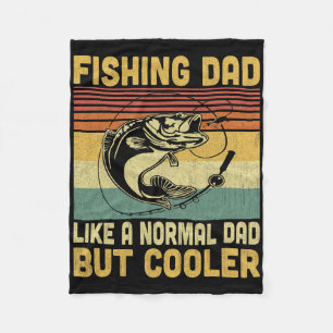 Angler-Vater wie ein normaler Vater, aber cooler L Fleecedecke