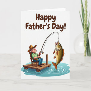 Angler Vatertagskarte Karte
