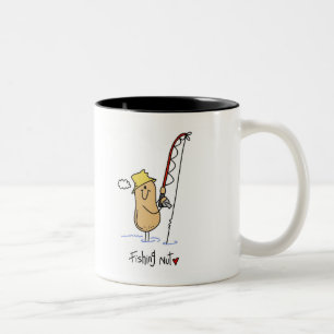Angler Verrückter Becher Zweifarbige Tasse
