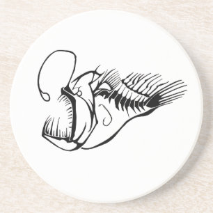 Anglerfisch-Getränkeuntersetzer Getränkeuntersetzer