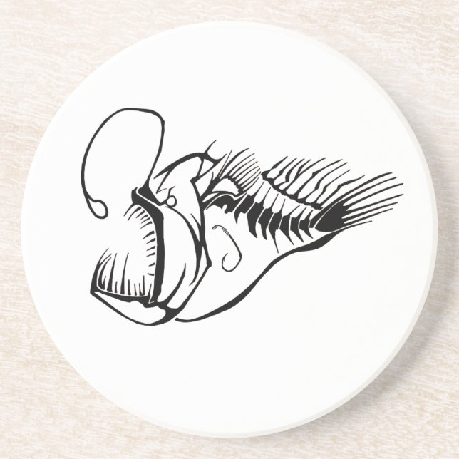 Anglerfisch-Getränkeuntersetzer Getränkeuntersetzer (Vorne)