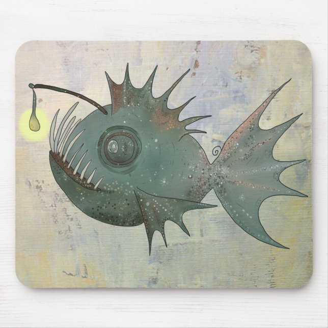 Anglerfisch Mousepad (Vorne)