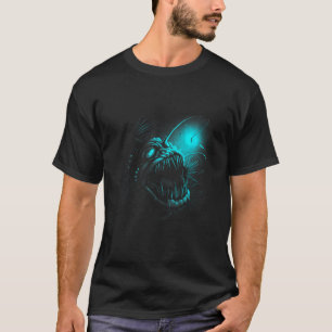Anglerfisch Tiefsee Kreaturen Angler Fisch Ozean M T-Shirt