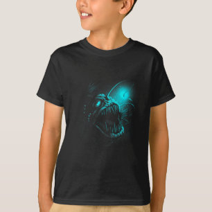 Anglerfisch Tiefsee Kreaturen Angler Fisch Ozean M T-Shirt