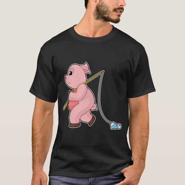 Anglerfischer Angelfischerei T-Shirt (Vorderseite)