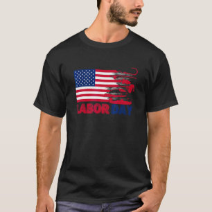 Anglerflagge Fischerboot Bassangeln Fischer T-Shirt