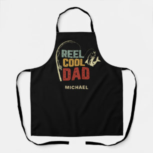 Anglergeschenk für Papa mit Namen Schürze
