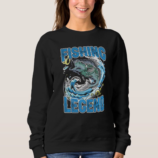 Anglerlegende Sweatshirt (Vorderseite)