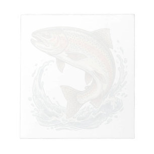 Anglerliebhaber – Forellenangler-Design Notizblock