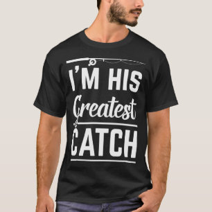 Anglerpaar Sein Fangreichster Fang Lustiger Fische T-Shirt