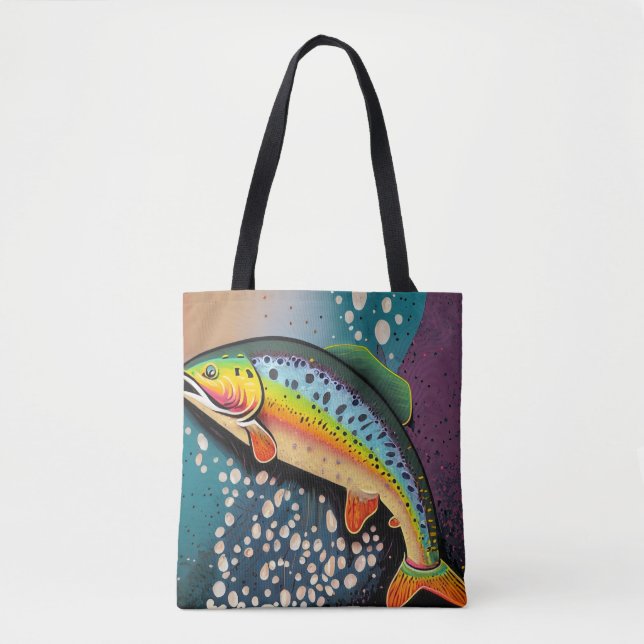 Angler's Tote Bag: Der ideale Begleiter Tasche (Vorderseite)