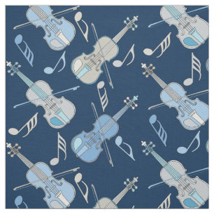 Anglerviolinen-Musiknoten Stoff