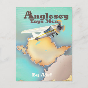Anglesea, Vintage-Reiseposter Postkarte