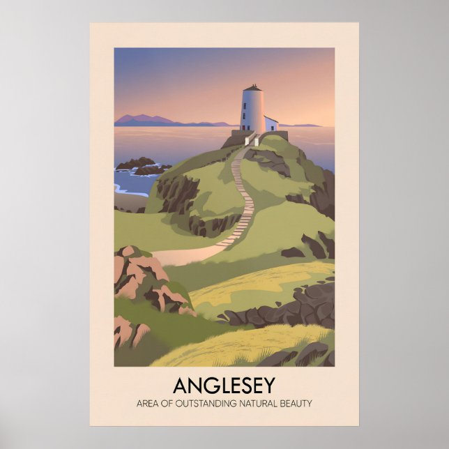 Anglesey AONB Reiseplakat Poster (Vorne)