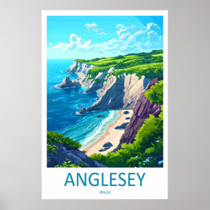 Anglesey Posterpark Reisen Ski National Vintage Poster