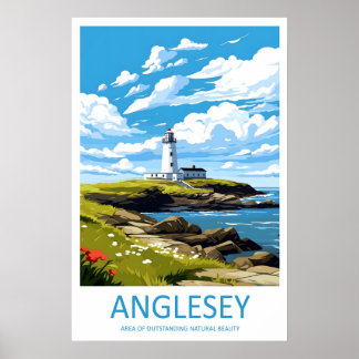 Anglesey Reise Druck Wandkunst Anglesey Wand Poster