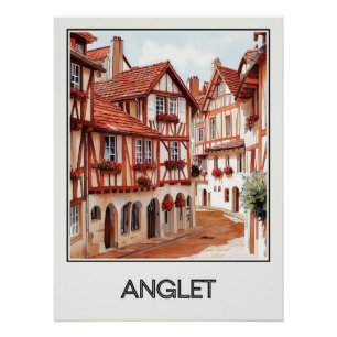 Anglet-Poster, baskischer Charme Poster