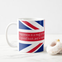 Angleterre English Happy Tea Book Narrowboat Mug