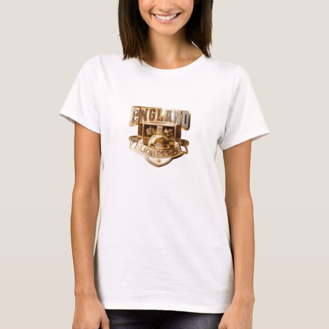 Angleterre Lionesses Gold T-shirt (Devant)