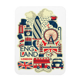 Angleterre London Funny Magnet
