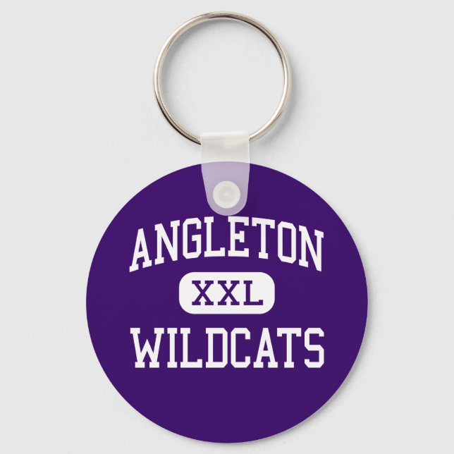 Angleton - Wildkatzen - High School - Angleton Tex Schlüsselanhänger (Vorderseite)