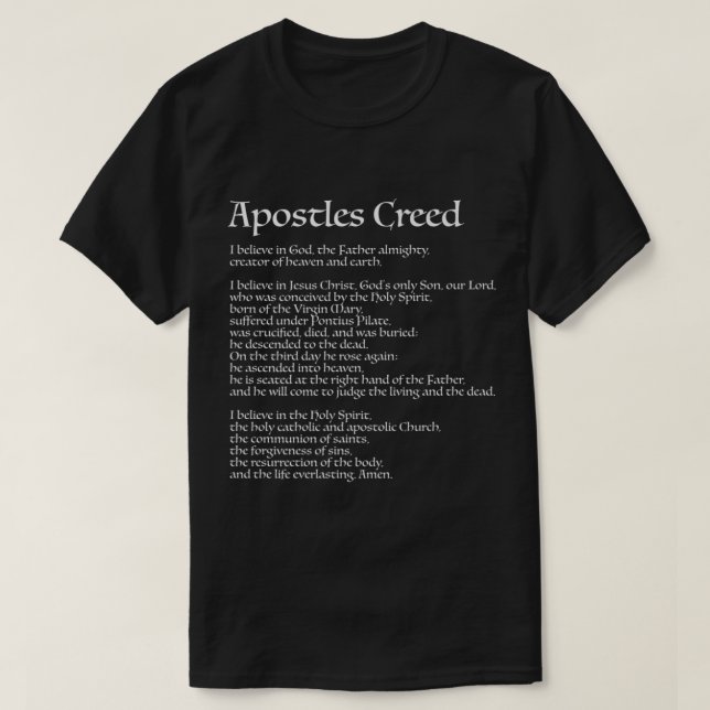 Anglikanische Shirts Apostel Creative Christlich B (Design vorne)