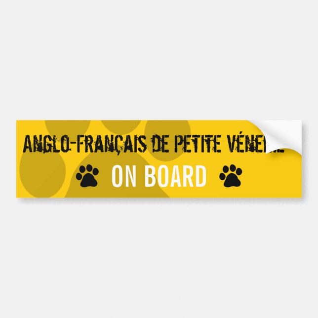 Anglo-Francais de Petite Venerie an Bord Autoaufkleber (Vorne)