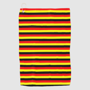 angola belgien uganda deutschland flagge streifen golfhandtuch