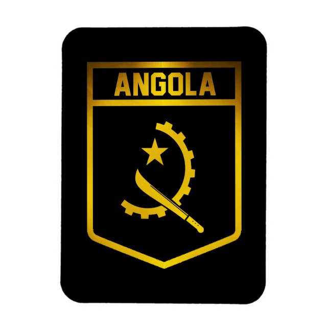 Angola Emblem Magnet (Vertikal)
