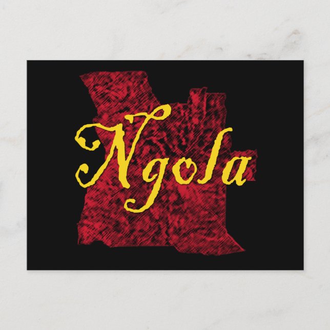 Angola Feiertagspostkarte (Vorderseite)