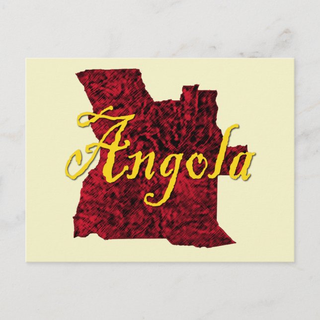 Angola Feiertagspostkarte (Vorderseite)