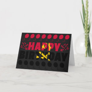Angola Flag Patriotic Birthday Karte