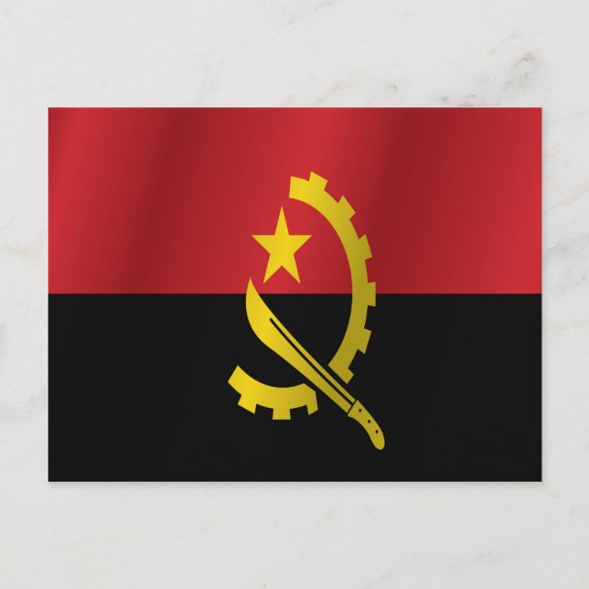 Angola flag postkarte (Vorderseite)