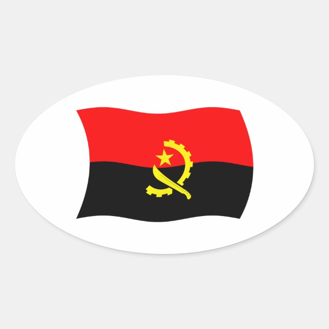 Angola Flag Sticker (Vorderseite)
