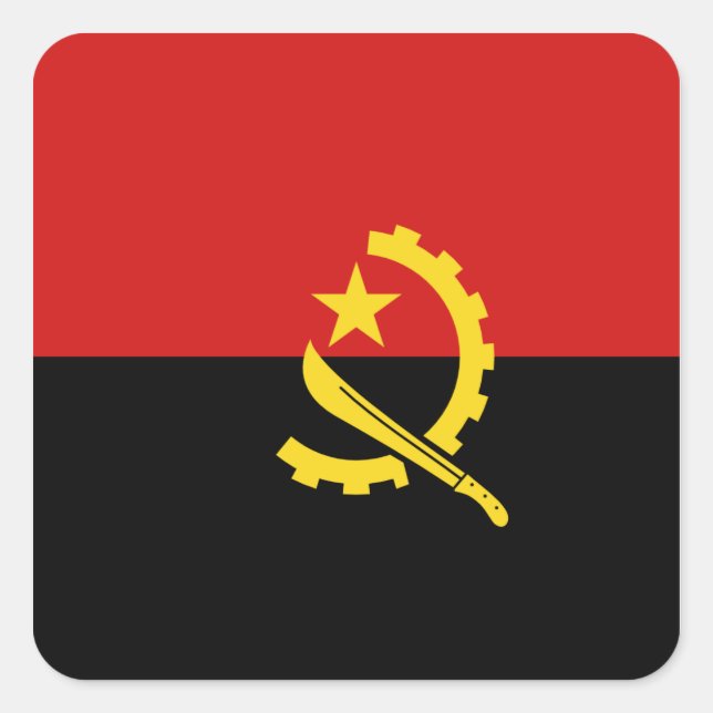Angola Flag Sticker (Vorderseite)