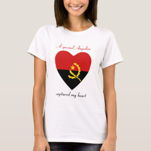 Angola Flag Sweetheart T - Shirt