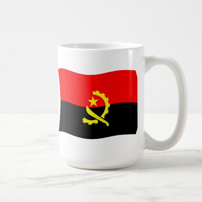 Angola Flag-Tasse Kaffeetasse (Rechts)