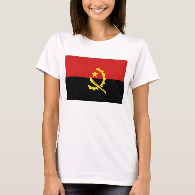 Angola Flag x Map T - Shirts (Vorderseite)