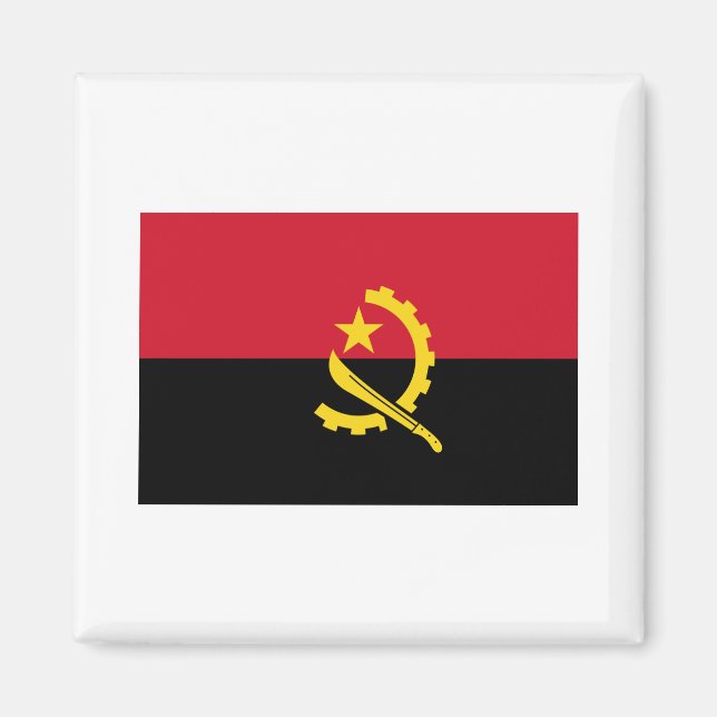 Angola flagge AO Magnet (Vorne)