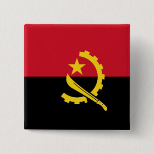 Angola-Flagge Button