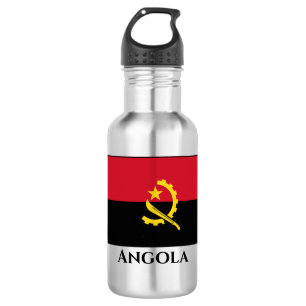 Angola-Flagge Edelstahlflasche