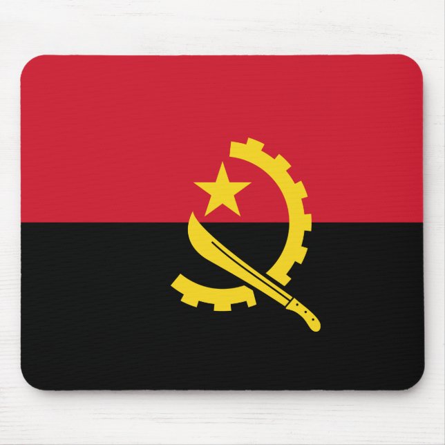 Angola-Flagge Mousepad (Vorne)