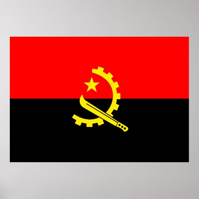 Angola-Flagge Poster (Vorne)