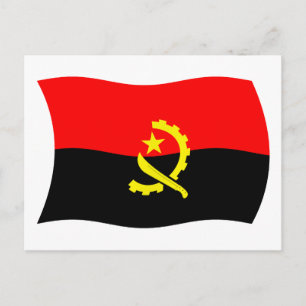 Angola-Flagge Postkarte