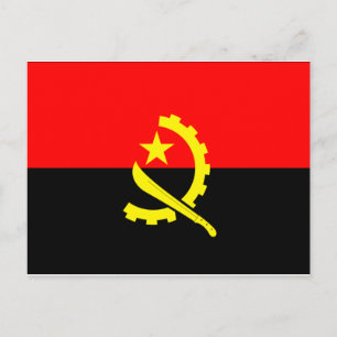 Angola-Flagge Postkarte
