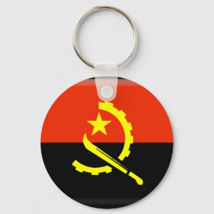 Angola-Flagge Schlüsselanhänger